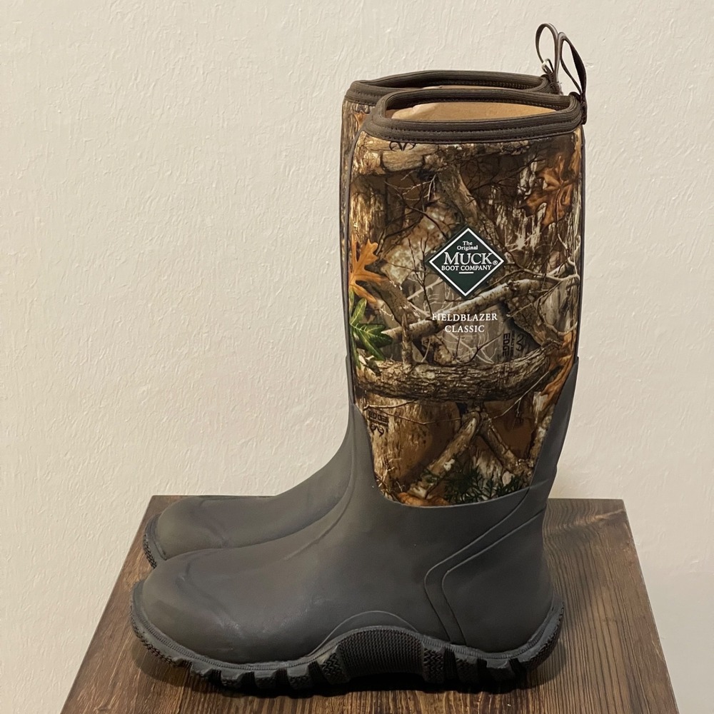 Muck Boots Fieldblazer Classic Men's 8 Camo Tall Waterproof Hunting Boots FBRRTE